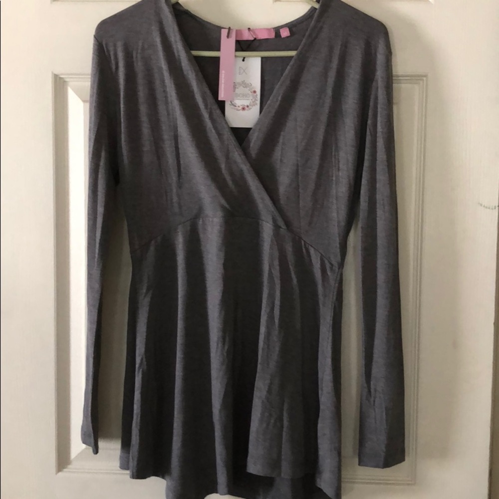 Faux wrap shirt